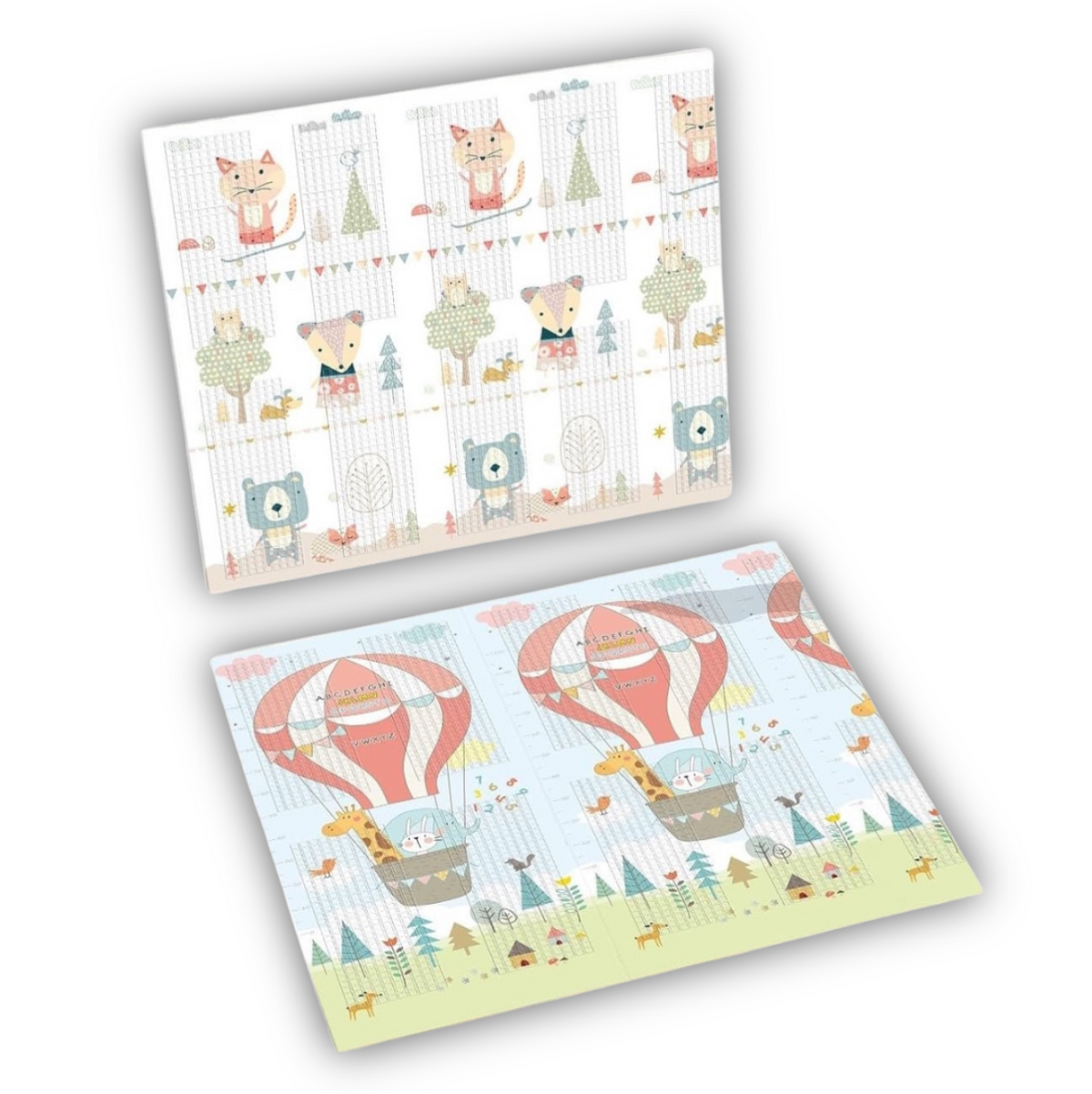 Tapis de jeu double face pour bébé (180 x 200 cm) - MS