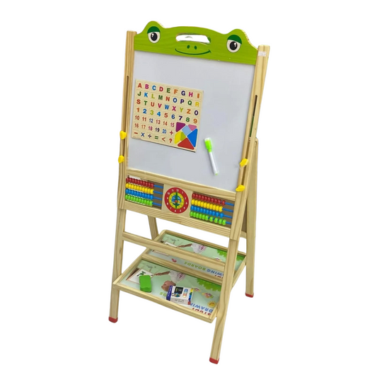 Tableau Éducatif Multifonction en Bois