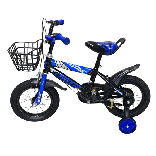 Vélo Enfant 12" et 16" – Pour Garçons et Filles – Avec Panier Amovible et Hauteur Ajustable – De 2 à 7 Ans
