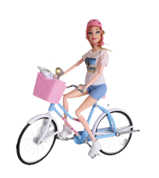 Poupée avec Vélo