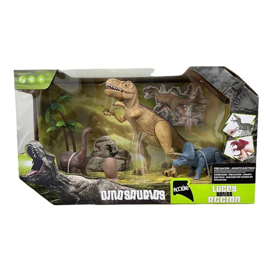 Ensemble Dinosaure T-rex avec Lumière et Son