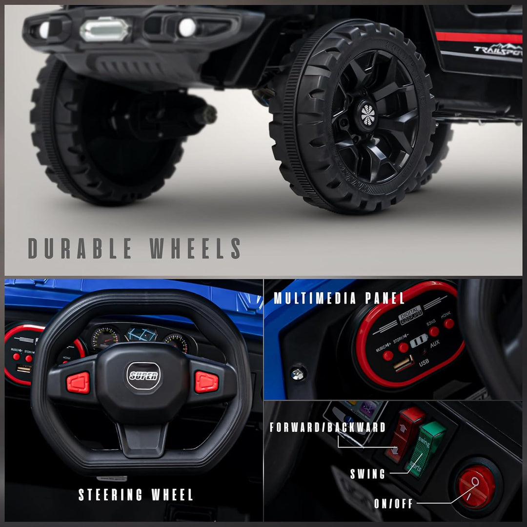 Jeep Électrique pour Enfants avec Télécommande