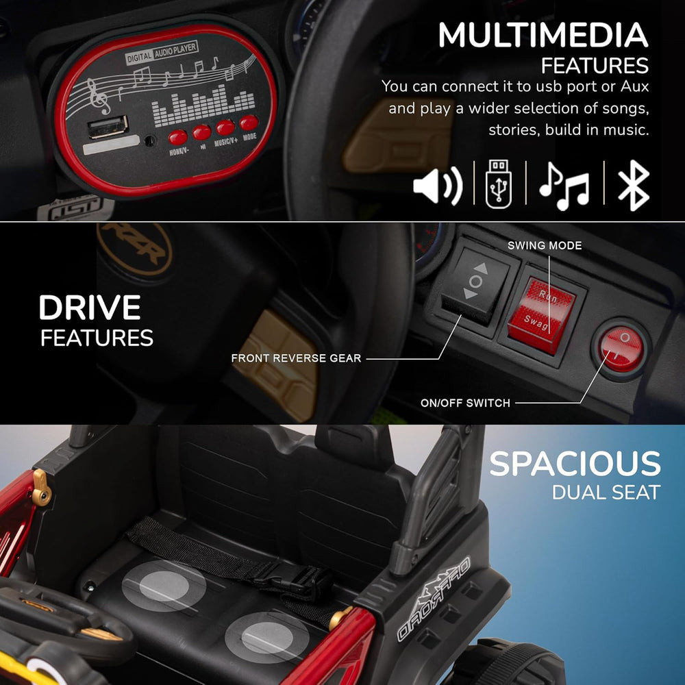 Jeep Électrique pour Enfants avec Télécommande