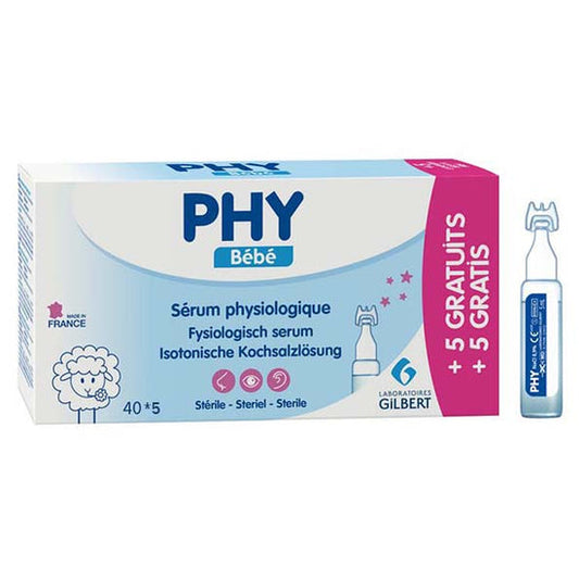 GILBERT PHY SERUM PHYSIOLOGIQUE 40*5 ML