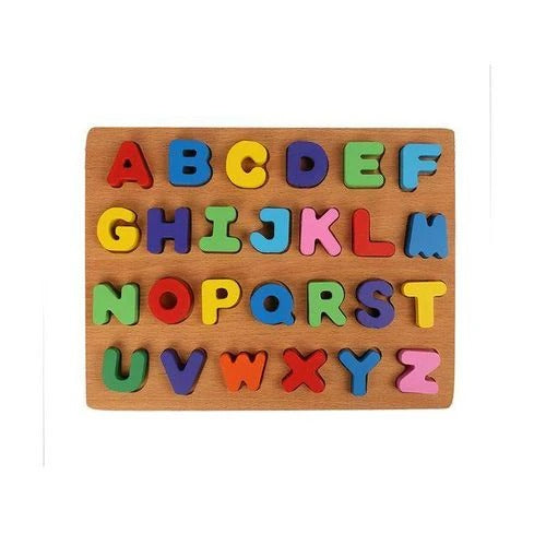 Puzzle en Bois Alphabet ABC – Lettres Majuscules