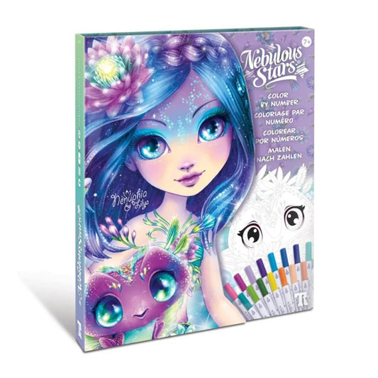 Livre de Coloriage par Numéro – Nebulous Stars
