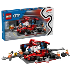 Arrêt au stand de F1® avec voiture Ferrari - LEGO® City