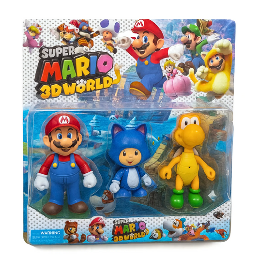 Super Mario 3D World – Pack de 3 Figurines