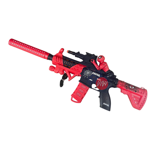 Pistolet Mitrailleur Électronique Spider-Man avec Lumières & Sons