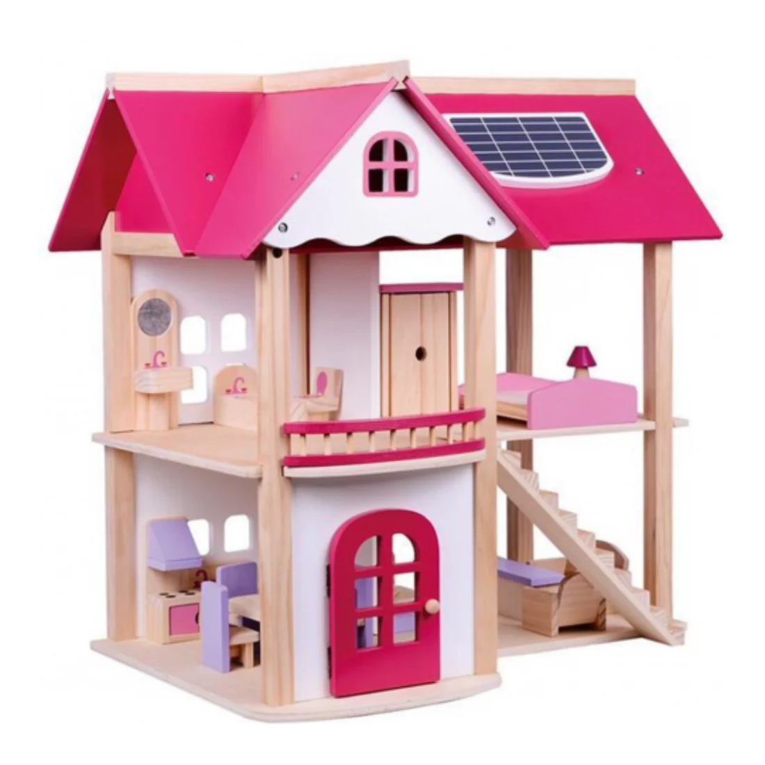 Maison Rose en Bois
