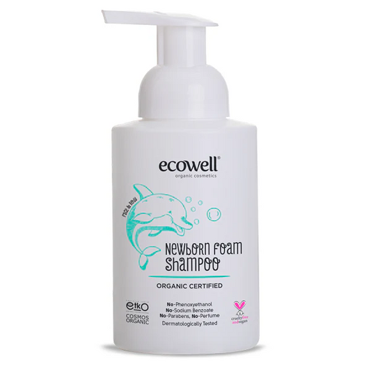 Shampoing Mousse Nouveau-né BIO 300ml – ECOWELL