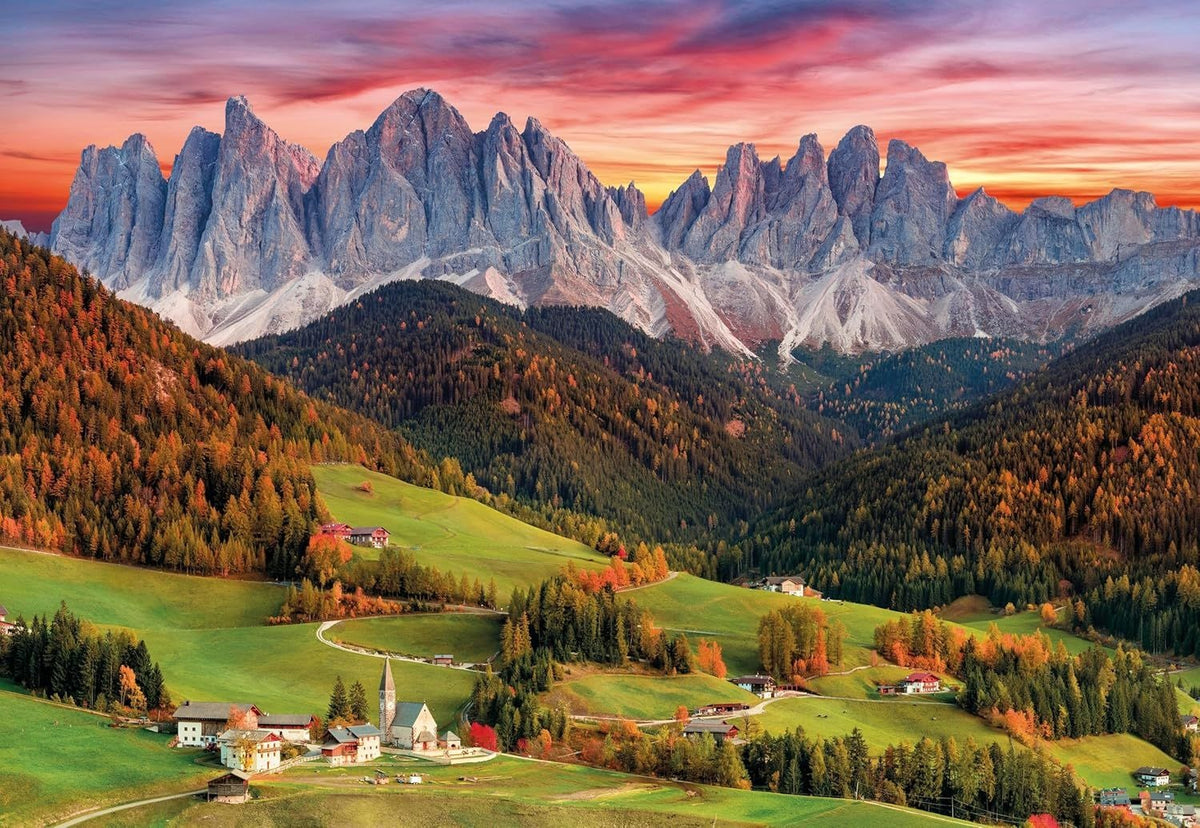 Puzzle 2000 pièces : Al Di Funes, Alpes Italiennes – Clementoni